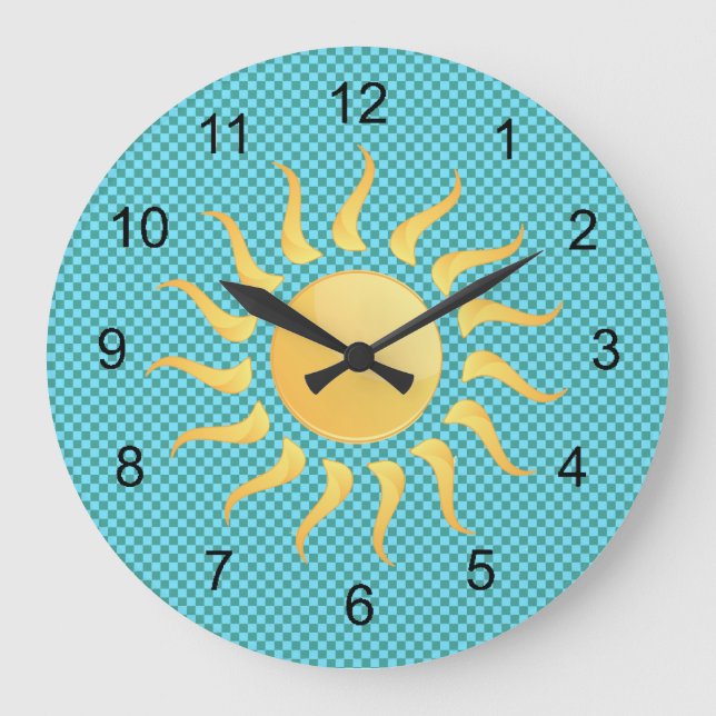 Sunshine Design Uhr (Vorderseite)