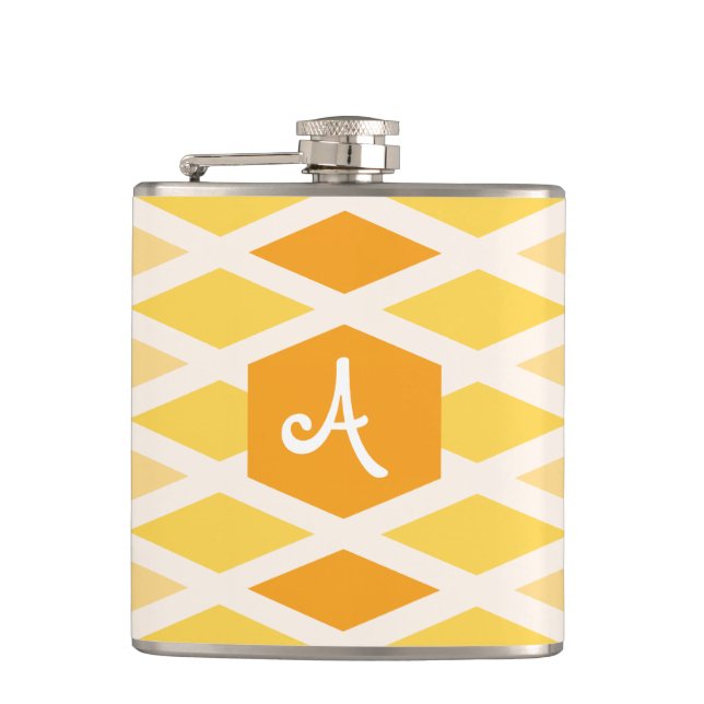 Sunshine Diamond Ombre Monogram Flachmann (Vorderseite)