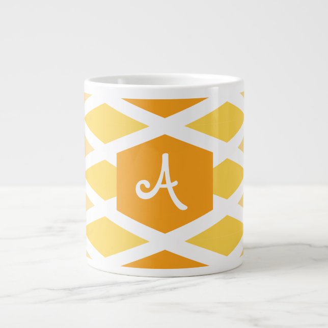Sunshine Diamond Ombre Monogram Jumbo-Tasse (Vorderseite)