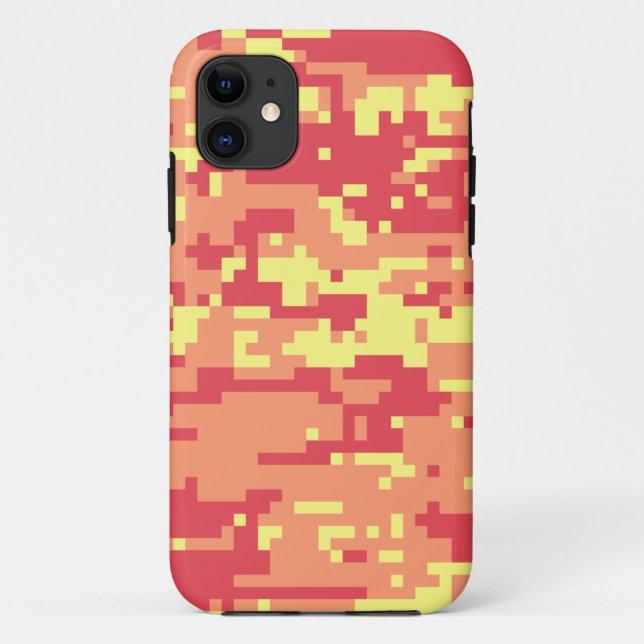 Sunshine Digital Camouflage Muster Case-Mate iPhone Hülle (Rückseite)