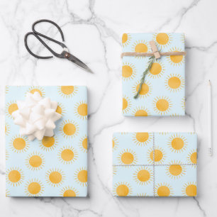 Sunshine Doodle Day Pattern Geschenkpapier Set