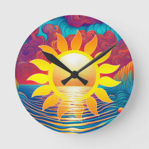 Sunshine Dream Runde Wanduhr