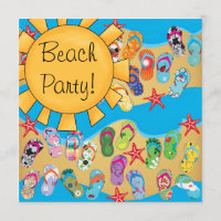 Sunshine Flip Flops Beach Party