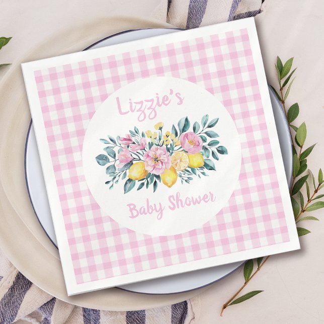 Sunshine Fun and Lemonade Floral Baby Dusche Serviette (Von Creator hochgeladen)