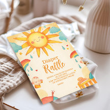 Sunshine Gender Neutral Boho Sun Diapper Raffle