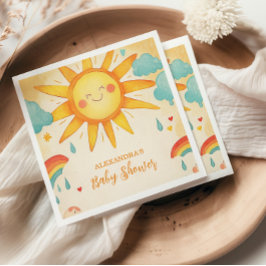 Sunshine Gender Neutral Boho Sun Serviette