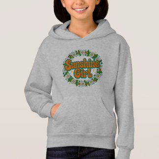 Sunshine Girl Rétro Groovy Girls Sweat à capuche -