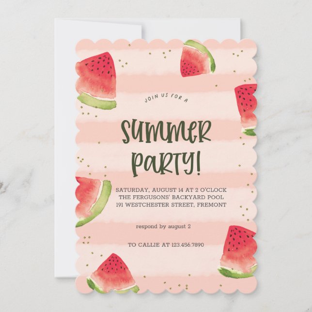 Sunshine & Good Vibes Summer Party Invitation (Devant)