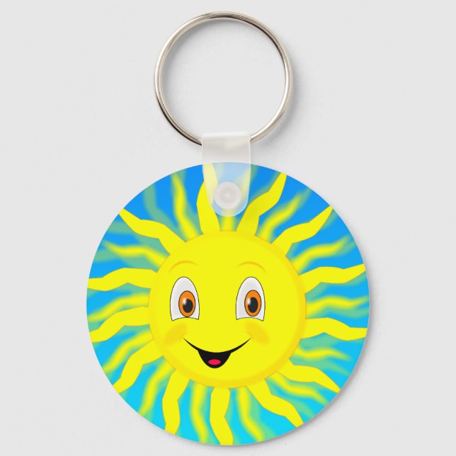 Sunshine Happy Face Schlüsselanhänger (Vorderseite)