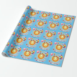 Sunshine Individuelle Name Happy Birthday Geschenkpapier