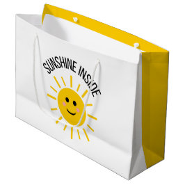 Sunshine Inside Geschenktasche Große Geschenktüte