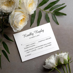 Sunshine Joy Wedy Carte RSVP