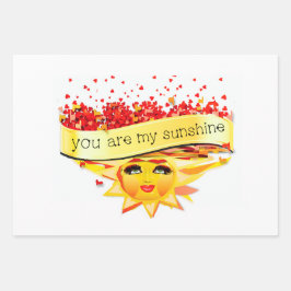 SUNSHINE KISSES GESCHENKPAPIER SET