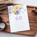 Sunshine & Lavender Purple 60. Geburtstagsparty Einladung<br><div class="desc">Sunshine & Lavender Purple 60. Geburtstagsparty Einladung Siehe Matching Kollektion in Nest und Nest Store</div>