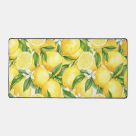 Sunshine Lemon Blossom Schreibtischunterlage