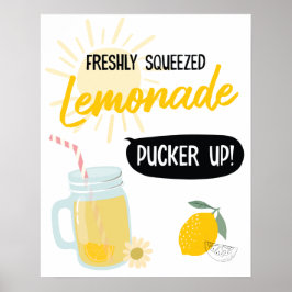 Sunshine Lemonade and Fun Stand Geburtstagsparty Poster