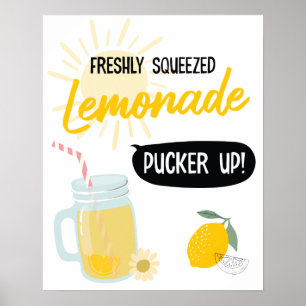 Sunshine Lemonade and Fun Stand Geburtstagsparty Poster