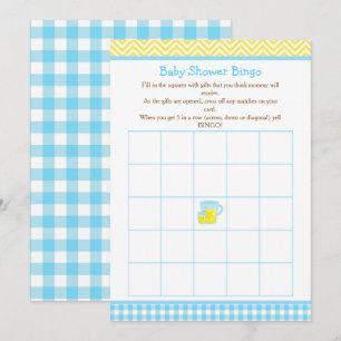 Sunshine & Lemonade Blue & Yellow Bingo Einladung