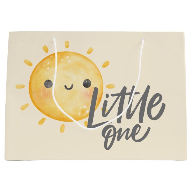 Sunshine Little One Baby Dusche Große Geschenktüte (Vorderseite)