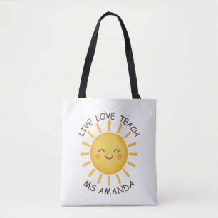 Sunshine Live Love Teach Personalisierte Lehrerin  Tasche