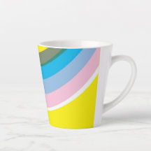 Sunshine, Lollipops und Rainbows Latte Tasse