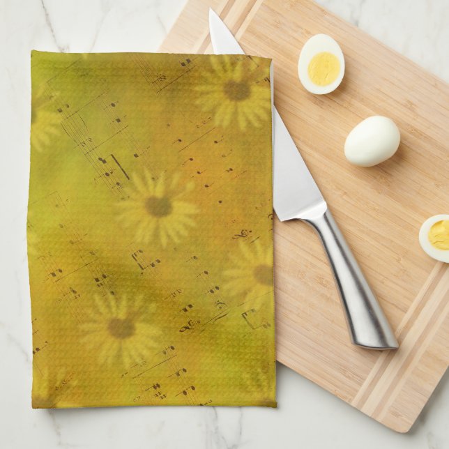 Sunshine Mixed Media Geschirrtuch (Viertel Falte)