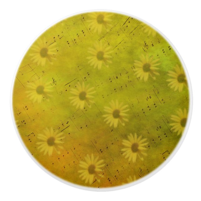 Sunshine Mixed Media Keramikknauf (Vorderseite)
