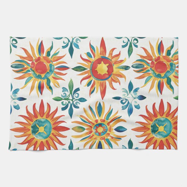Sunshine Motif Geschirrtuch (Horizontal)