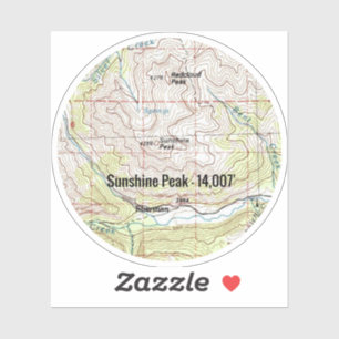 Sunshine Peak Colorado Fourteener Aufkleber