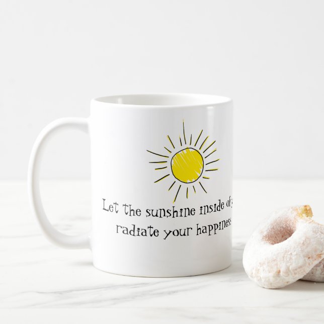 Sunshine quote mug (Avec donut)
