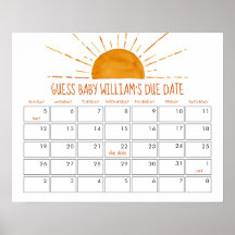 Sunshine rät die passende Date Baby Dusche