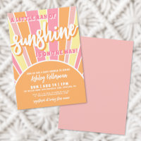 Sunshine Retro Bright Sun Baby Dusche