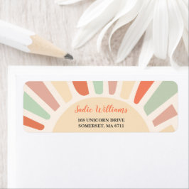 Sunshine Retro Rainbow Birthday Party