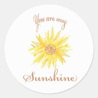Sunshine Runder Aufkleber