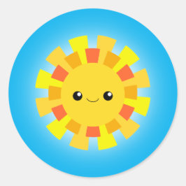 Sunshine Runder Aufkleber