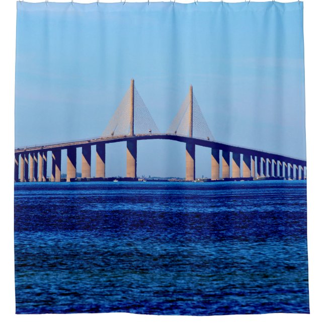 Sunshine Skyway Bridge Duschvorhang (Vorderseite)