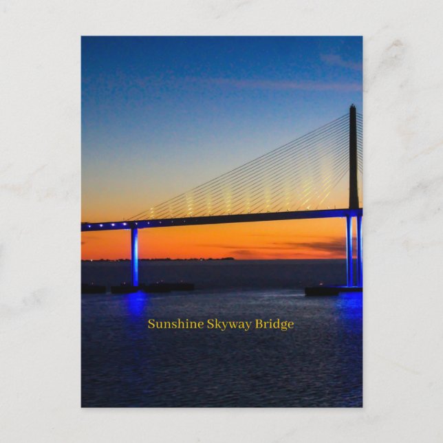 Sunshine Skyway Bridge, Florida, Postkarte (Vorderseite)
