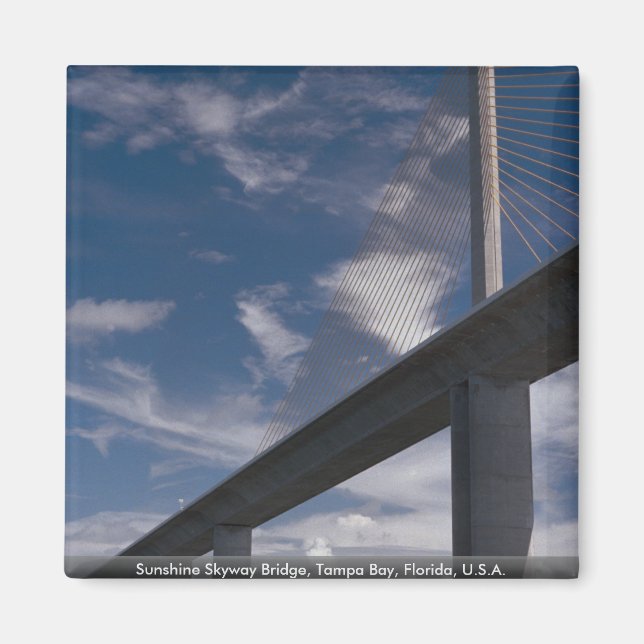 Sunshine Skyway Bridge, Tampa Bay, Florida, USA Magnet (Vorne)