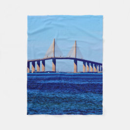 Sunshine Skyway Brücke Fleecedecke