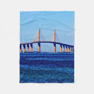 Sunshine Skyway Brücke Fleecedecke