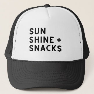 SUNSHINE + SNACKS Damen T-Shirt Truckerkappe