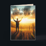 SUNSHINE SON BIRTHDAY CARD DANKESKARTE<br><div class="desc">Wenn dein Junge dein Sonnenschein ist, ist das die Geburtstagskarte für ihn.</div>
