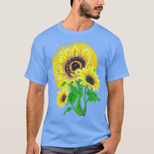 Sunshine Sonnenblume Botanischer Garten Blume Blos T-Shirt