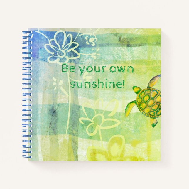 Sunshine Spirale Notebook Notizbuch (Vorderseite)