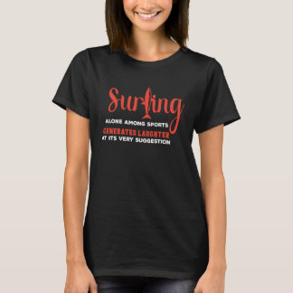Sunshine Summer Palm Trees surfer surfing Tropical T-Shirt