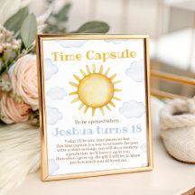 Sunshine Time Capsule Table Sign