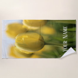 Sunshine tulips strandtuch