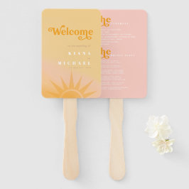Sunshine Typografy Wedding Butter/Blush ID1048 Fächer