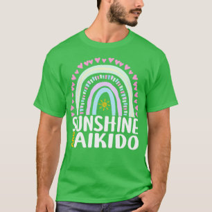 Sunshine und Aikido Niedliches Regenbogengeschenk T-Shirt