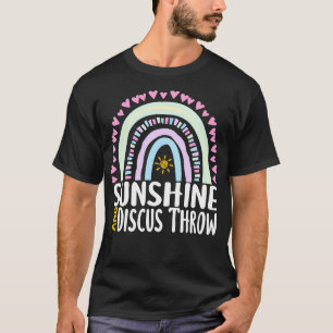 Sunshine und Discus Throw Niedliches Regenbogenges T-Shirt